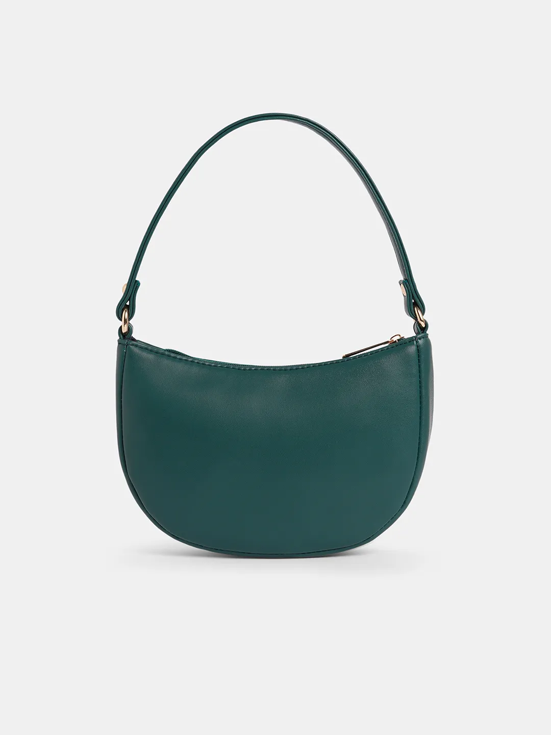 Caprese Lina Small Bottle Green Baguette Bag - Image 5
