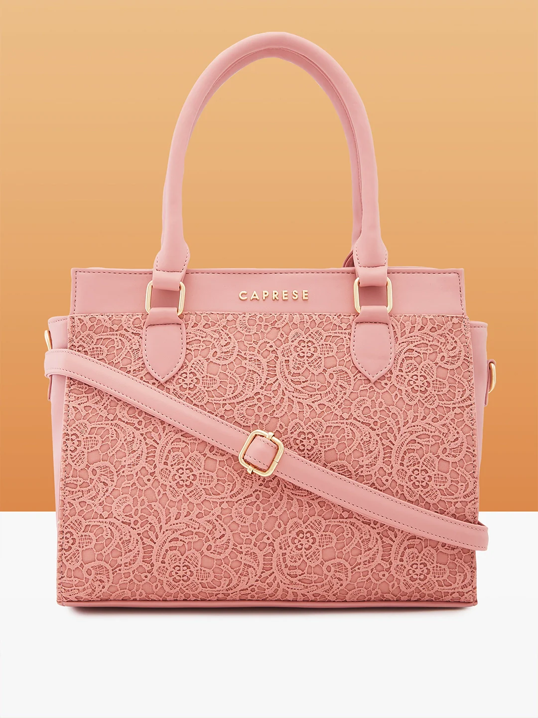 Caprese Linda Medium Pink Satchel Bag