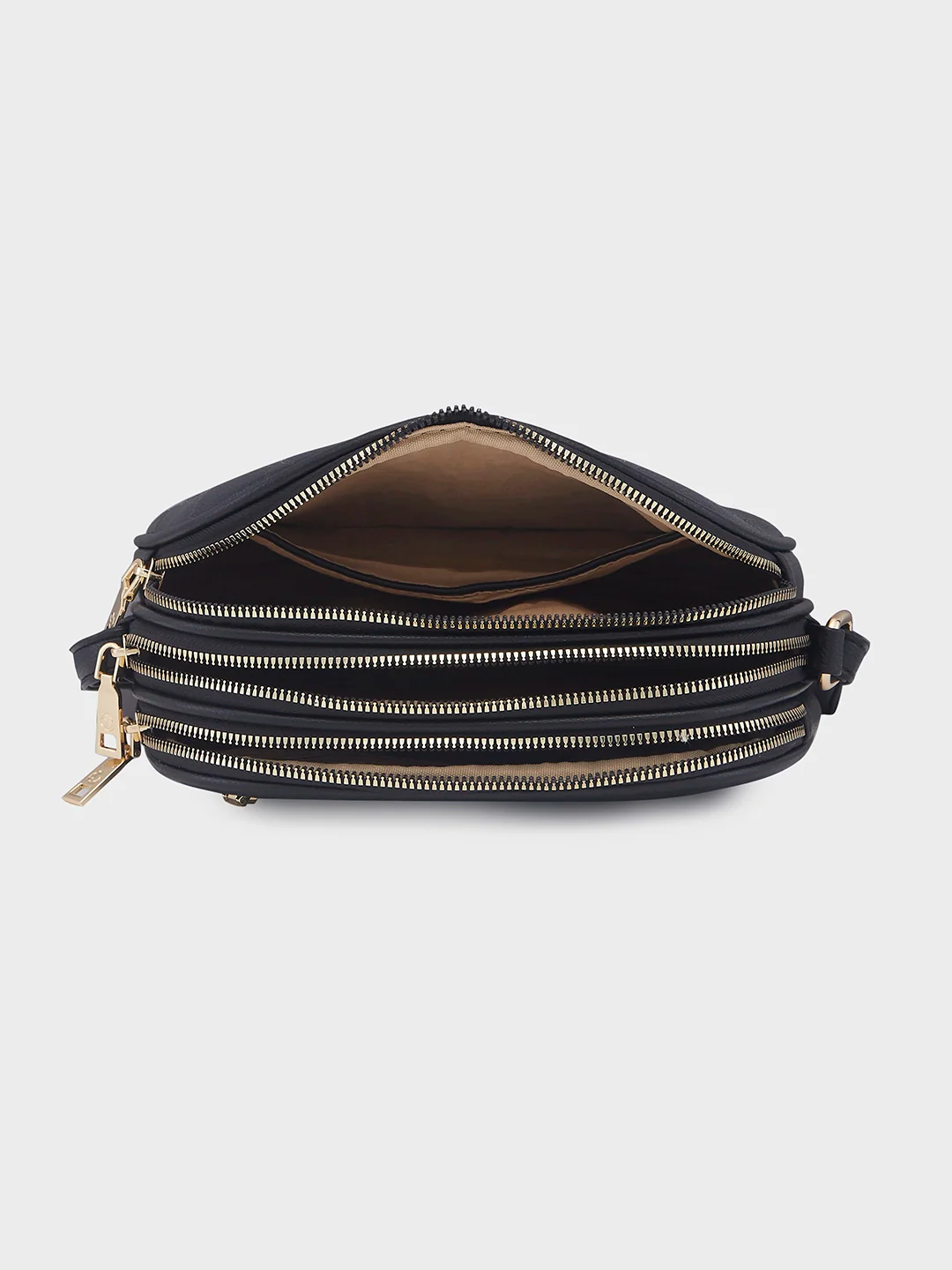 Caprese Linz Medium Black Sling Bag - Image 10