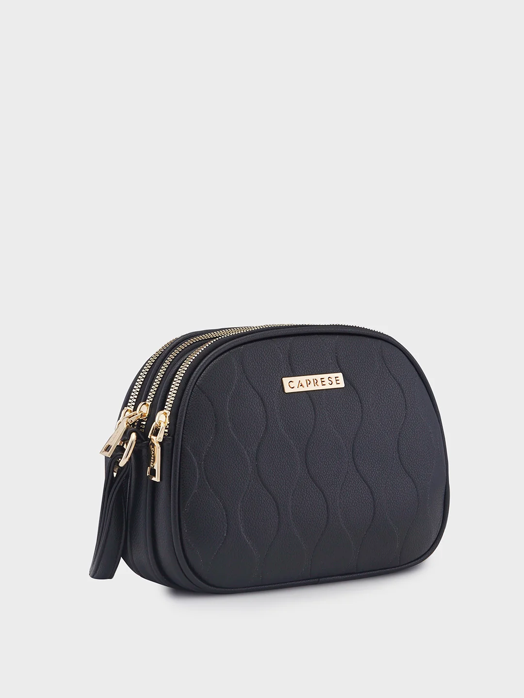 Caprese Linz Medium Black Sling Bag - Image 5