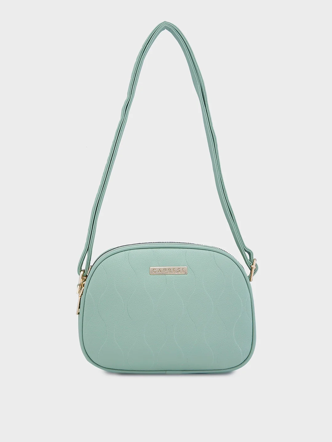 Caprese Linz Medium Green Sling Bag - Image 14