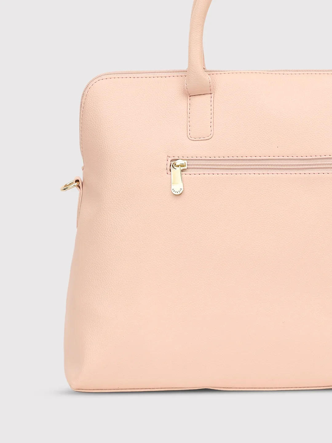 Caprese Lisa Medium Light Pink Satchel Bag - Image 5