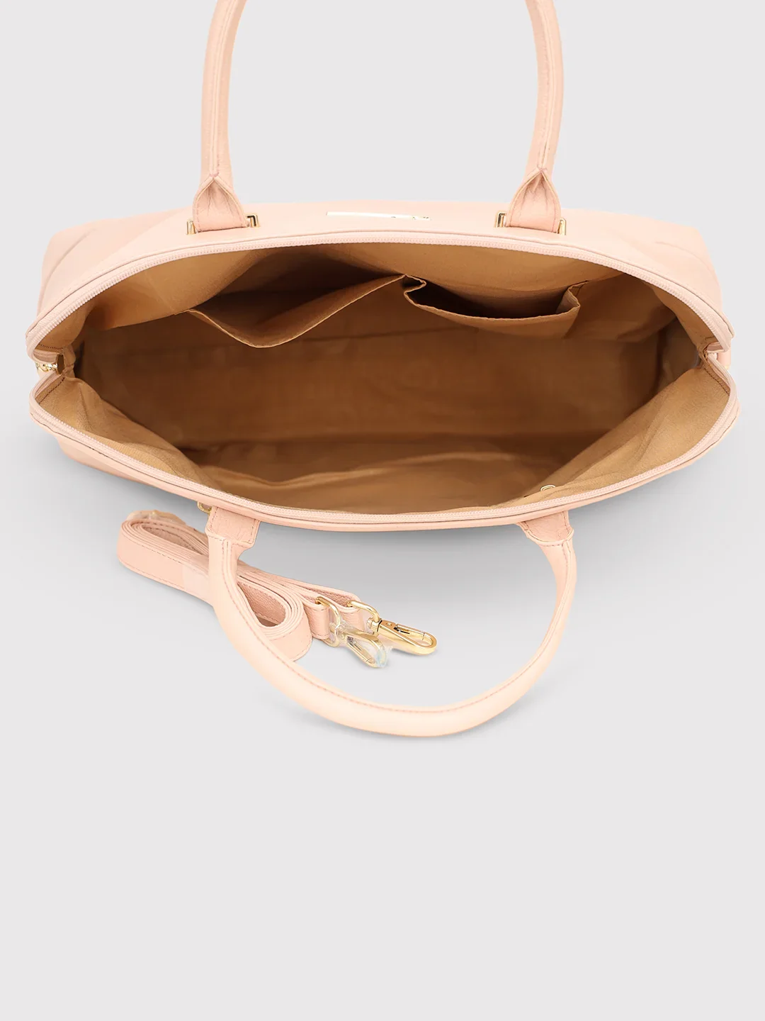 Caprese Lisa Medium Light Pink Satchel Bag - Image 8