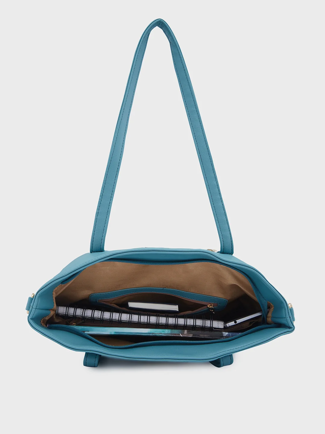 Caprese Lively Large B Green Satchel Bag - Image 6
