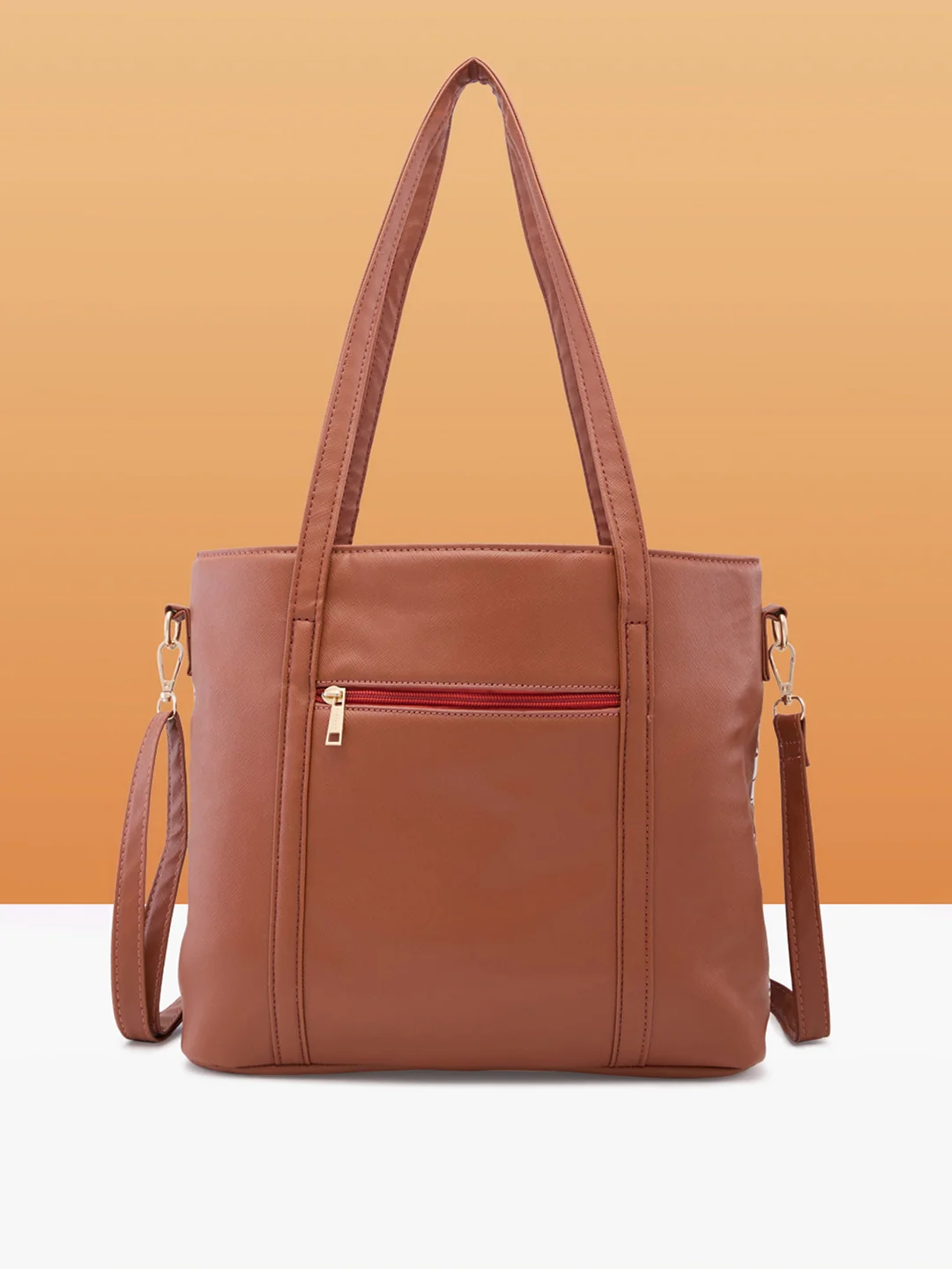 Caprese Lively Large Dusty Coral Satchel Bag - Image 5