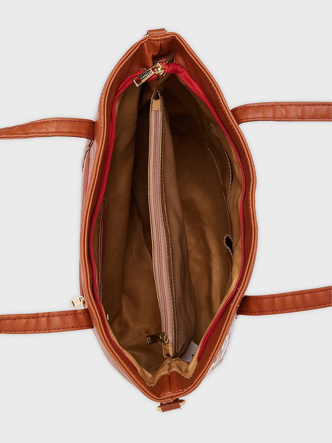 Caprese Lively Large Dusty Coral Satchel Bag - Image 7