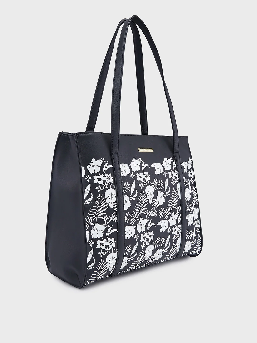Caprese Lively Medium Black Tote Bag - Image 4