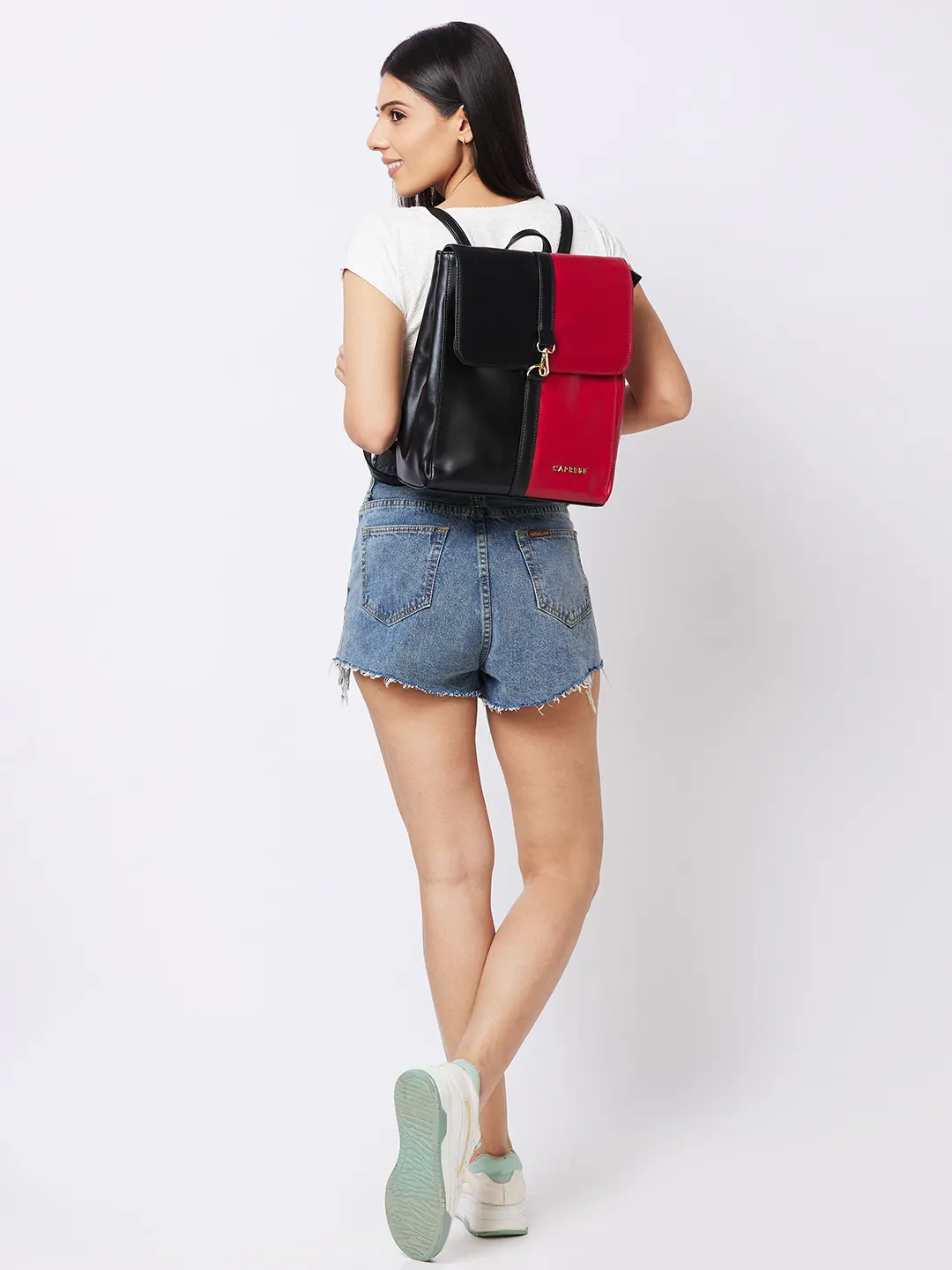 Caprese Lizzy Medium Black Backpack - Image 12
