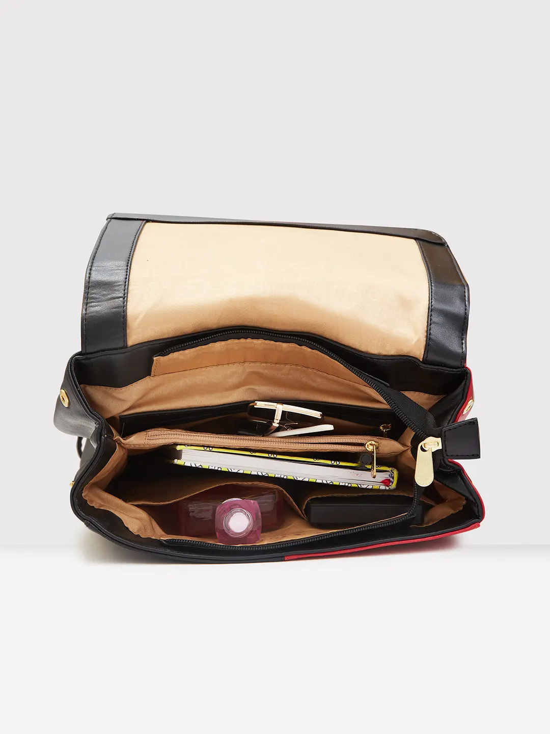 Caprese Lizzy Medium Black Backpack - Image 7