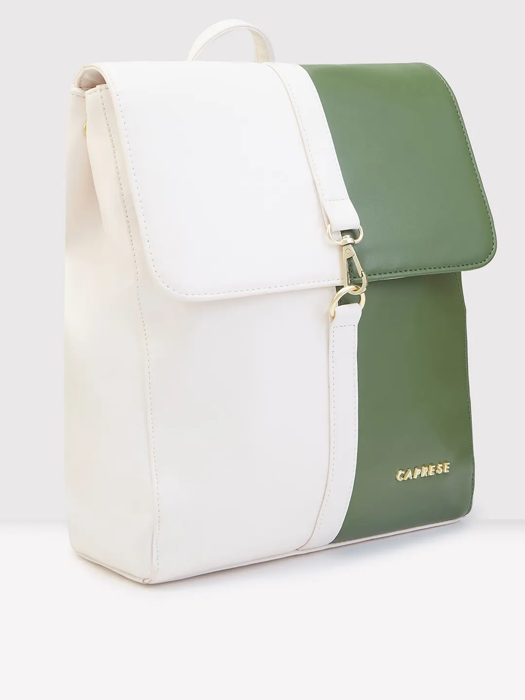 Caprese Lizzy Medium Cream Backpack - Image 3