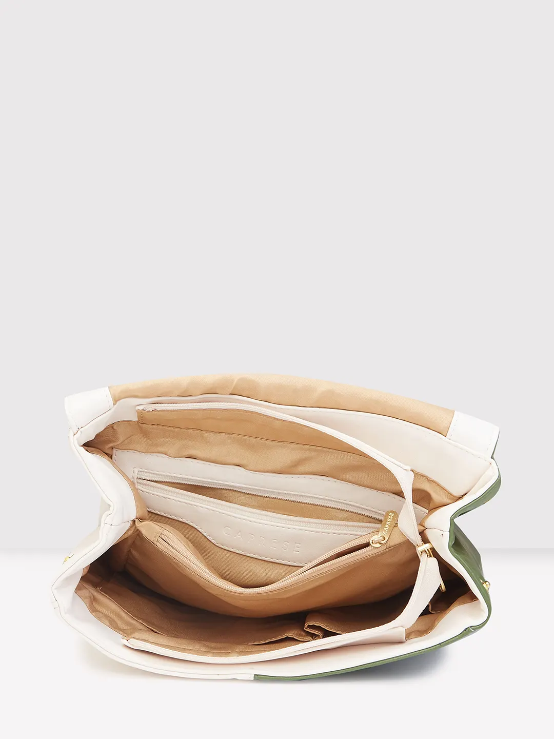 Caprese Lizzy Medium Cream Backpack - Image 8