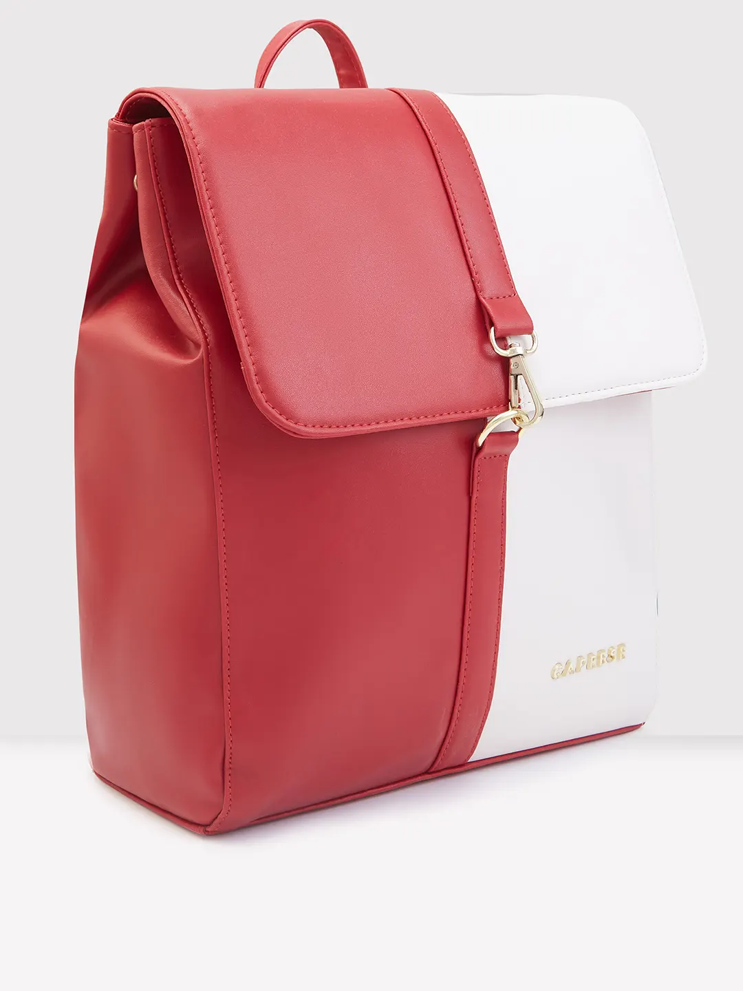 Caprese Lizzy Medium Red Backpack - Image 3