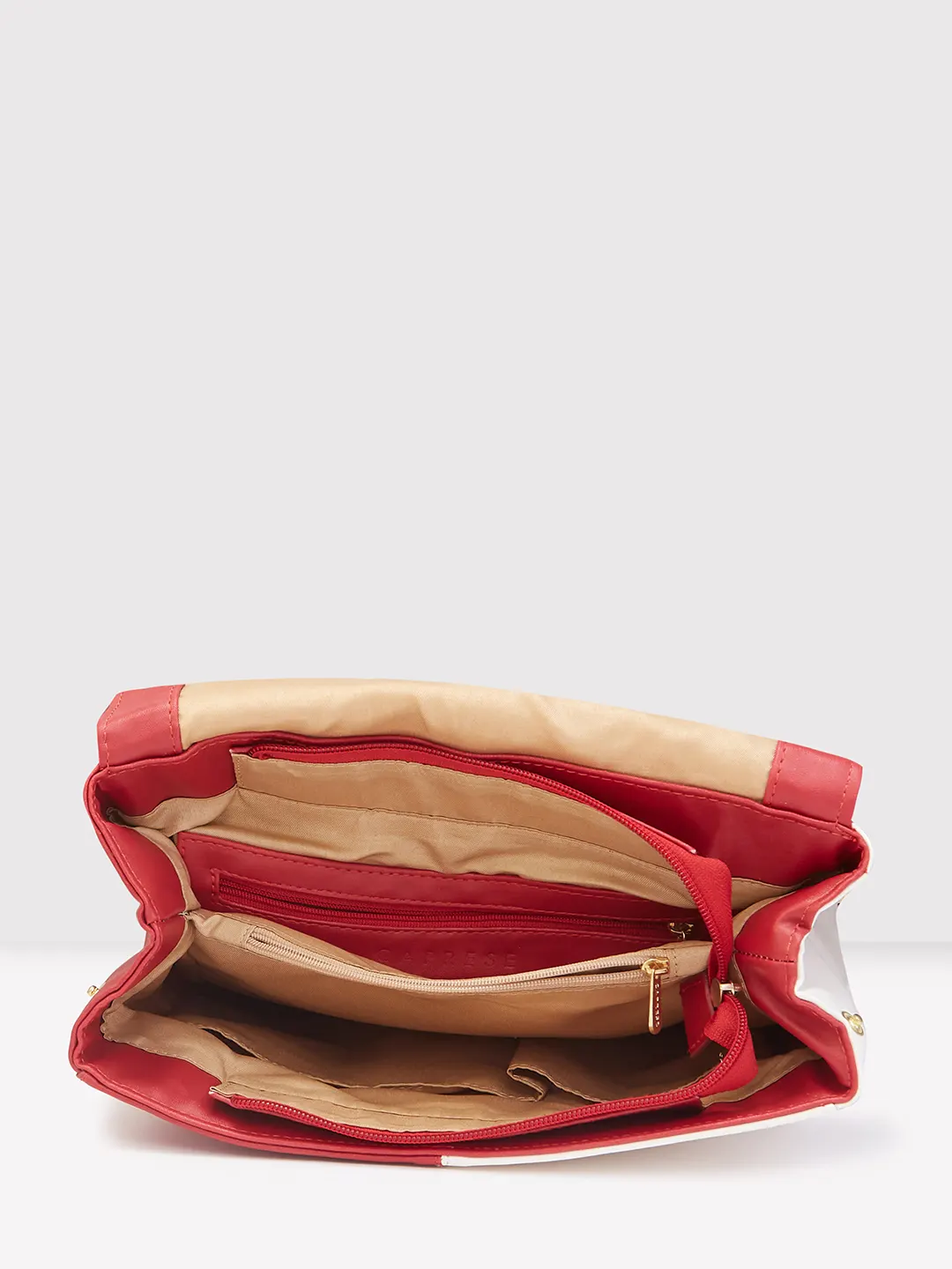 Caprese Lizzy Medium Red Backpack - Image 8