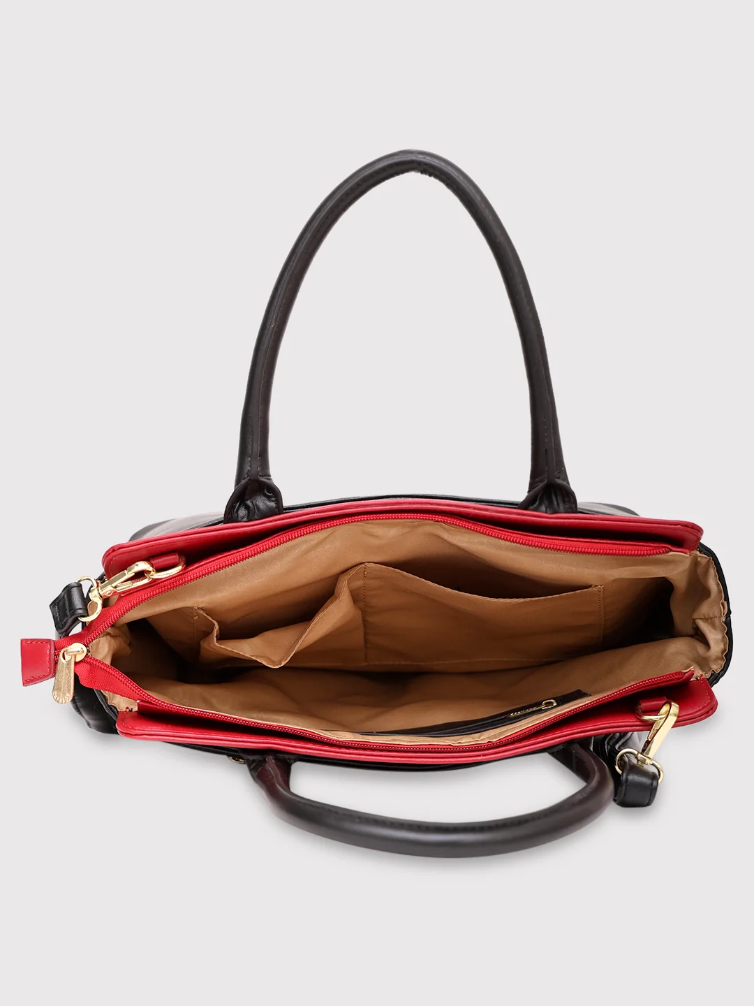 Caprese Lizzy Medium Black Satchel Bag - Image 9
