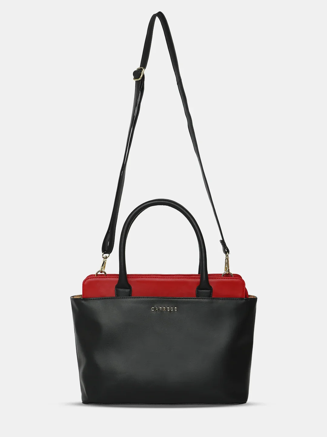 Caprese Lizzy Medium Red Satchel Bag - Image 11