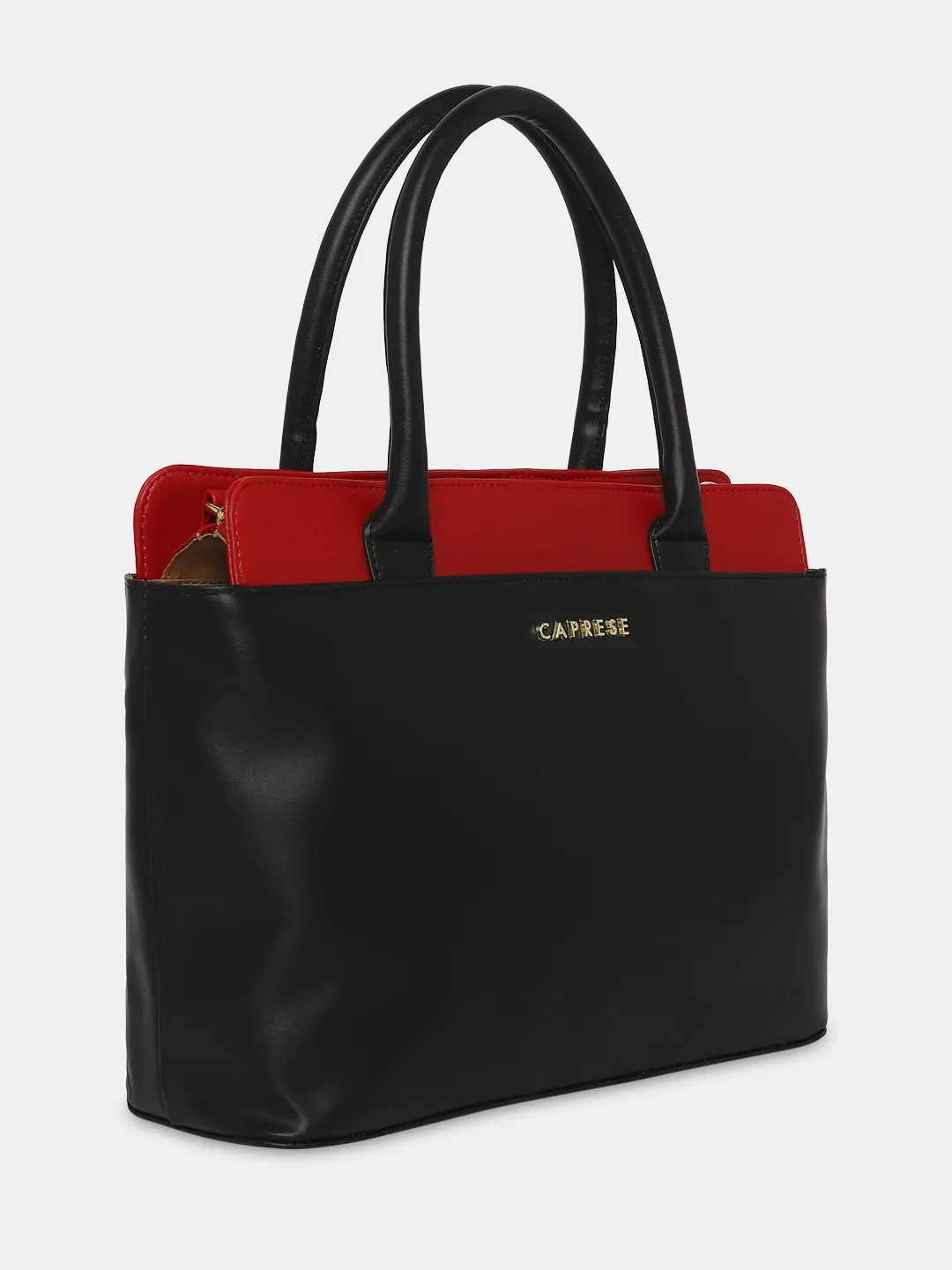 Caprese Lizzy Medium Red Satchel Bag - Image 4
