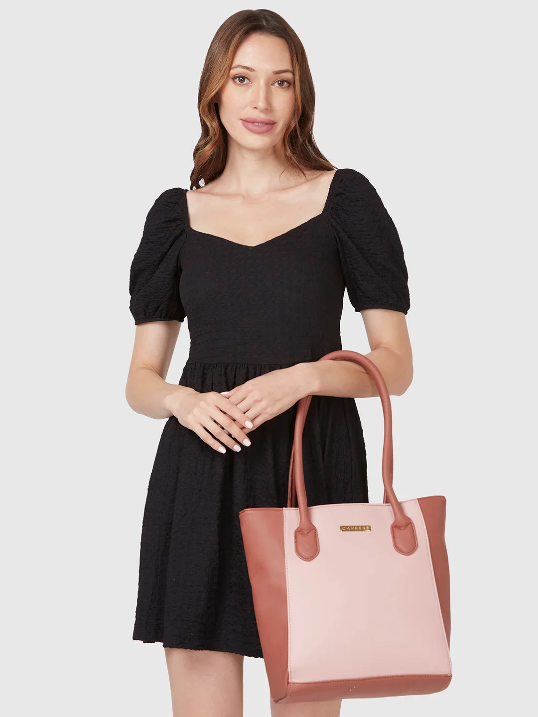 Caprese Loki Medium Pink Tote Bag - Image 11