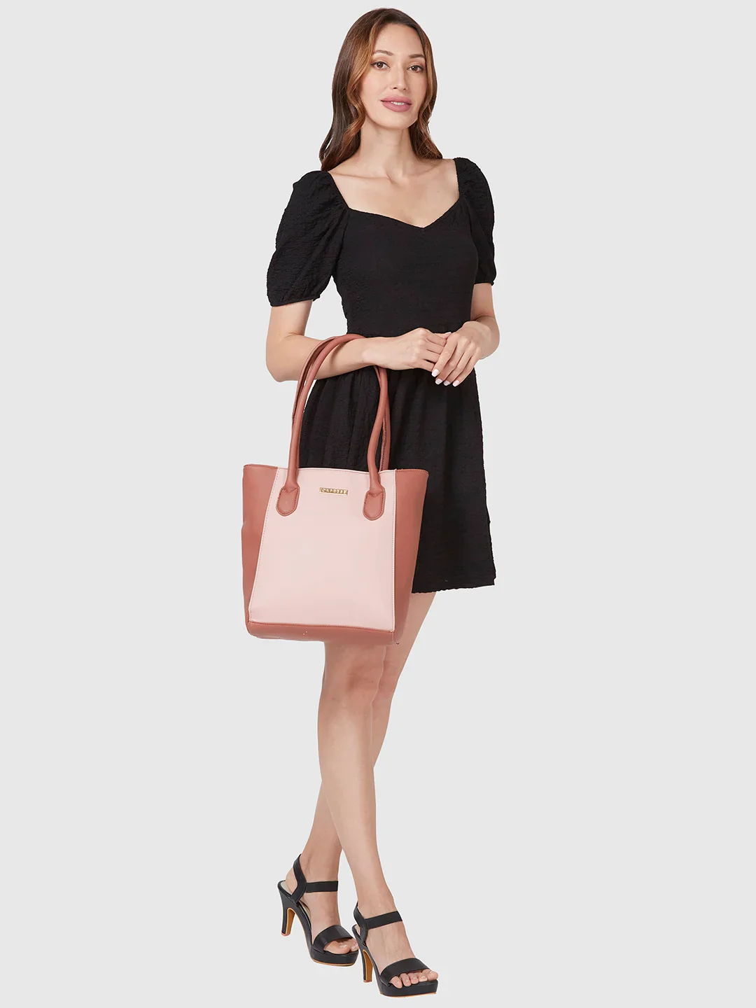 Caprese Loki Medium Pink Tote Bag - Image 13