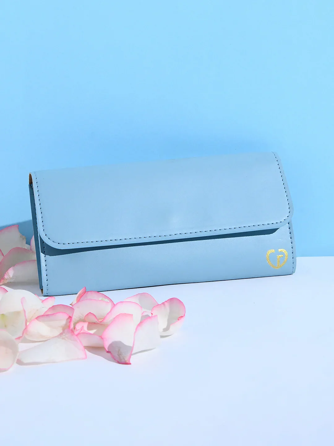 Caprese Lotte Medium Light Blue Wallet - Image 2