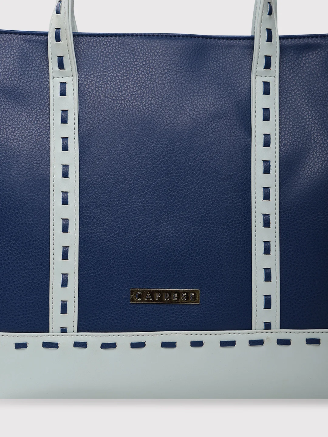 Caprese Lucca Medium Solid Navy Tote Bag - Image 11