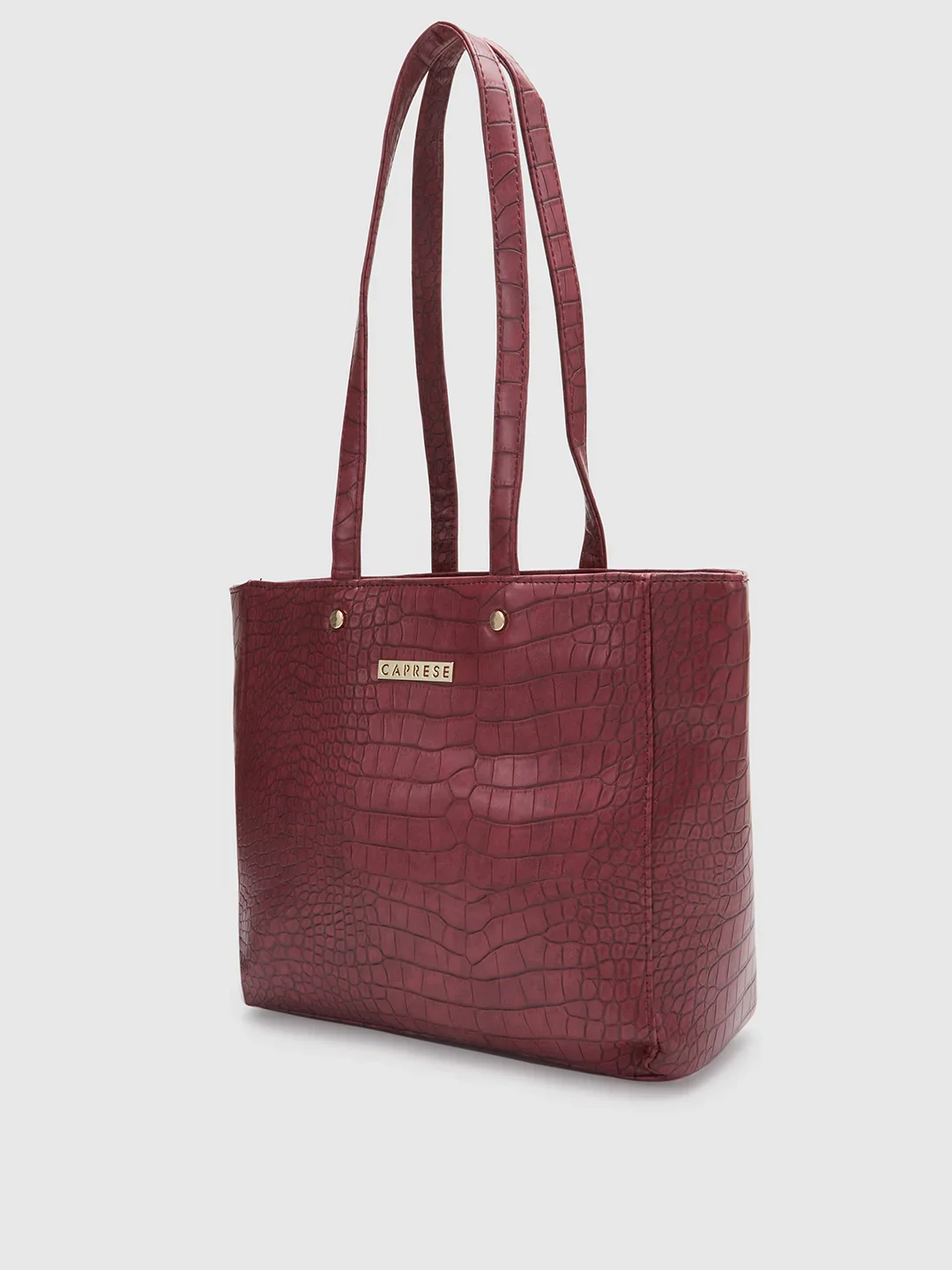 Caprese Luciana Medium Plum Tote Bag - Image 3