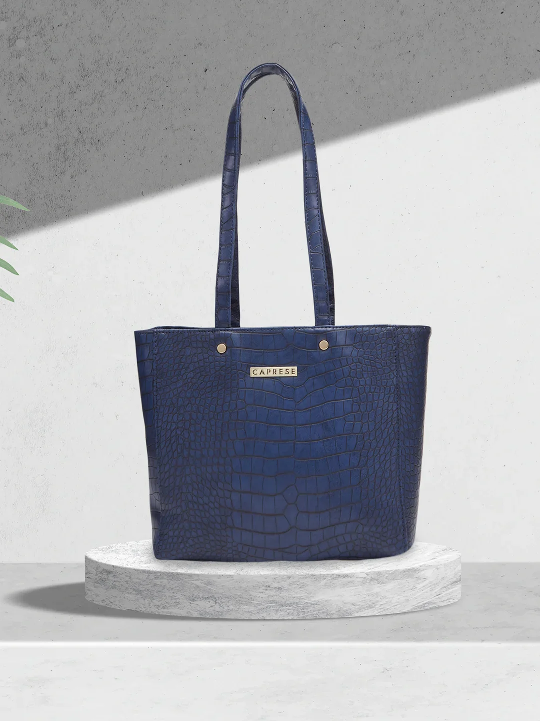 Caprese Luciana Medium Navy Tote Bag - Image 2