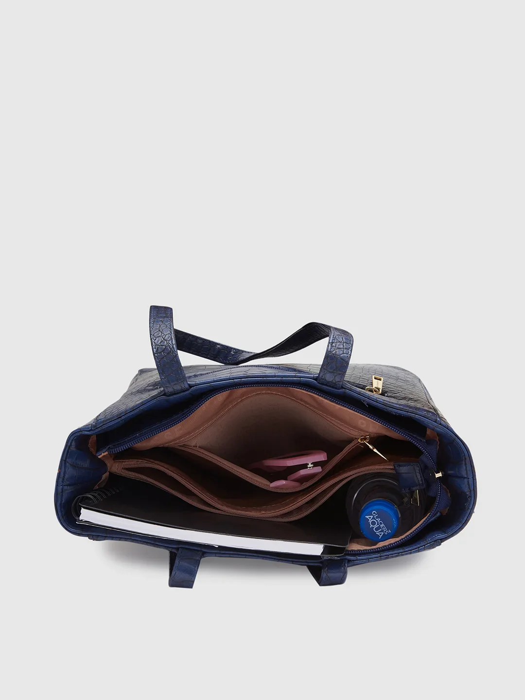 Caprese Luciana Medium Navy Tote Bag - Image 6