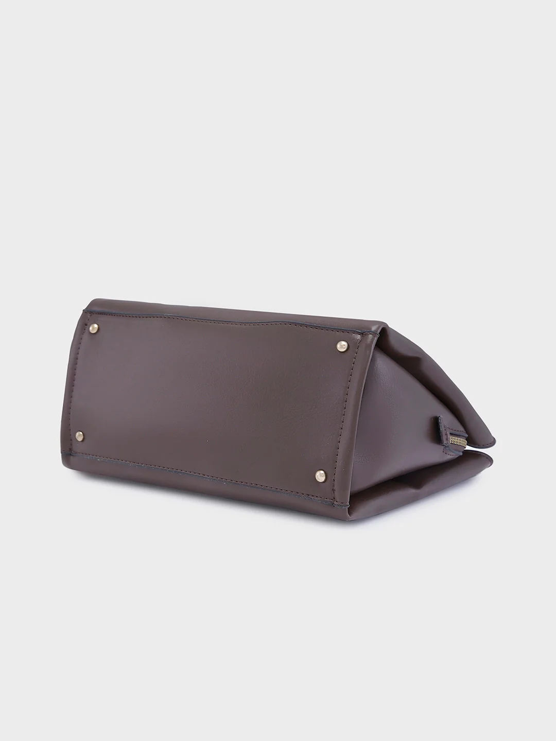 Caprese Lucie Medium Brown Satchel Bag - Image 6