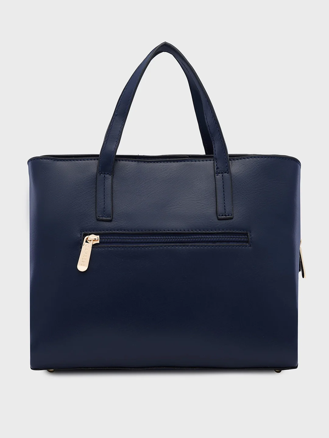 Caprese Lucie Medium Navy Satchel Bag - Image 4