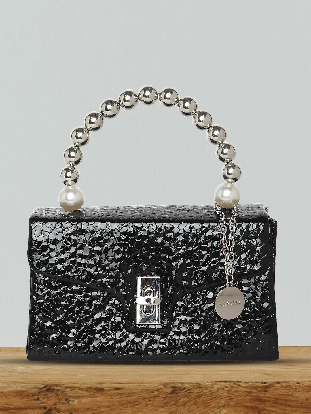 Caprese Lucy Small Black Clutch - Image 3