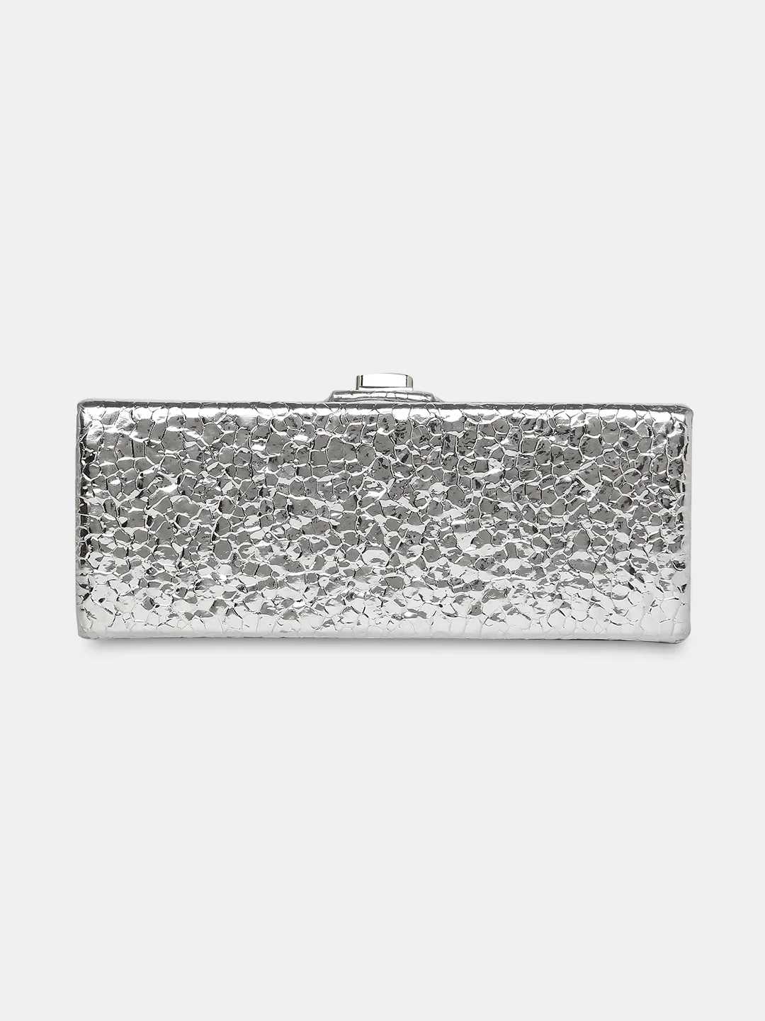 Caprese Lucy Pearl Small Silver Clutch - Image 8