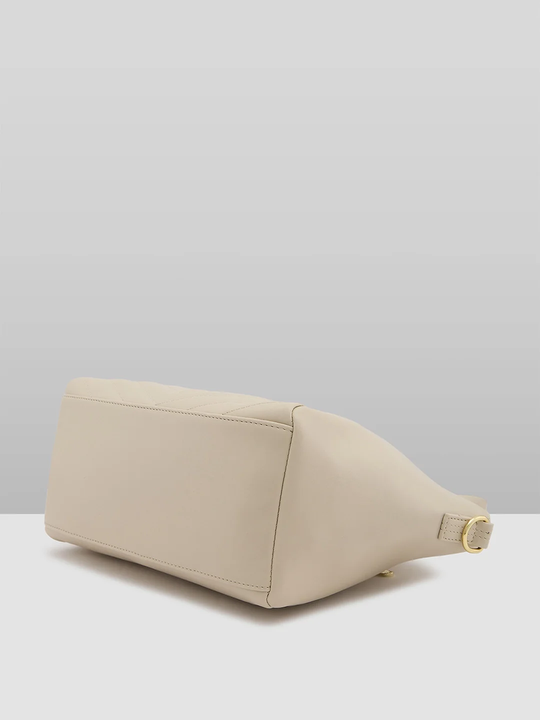 Caprese Lucya Medium Beige Satchel Bag Bag - Image 4