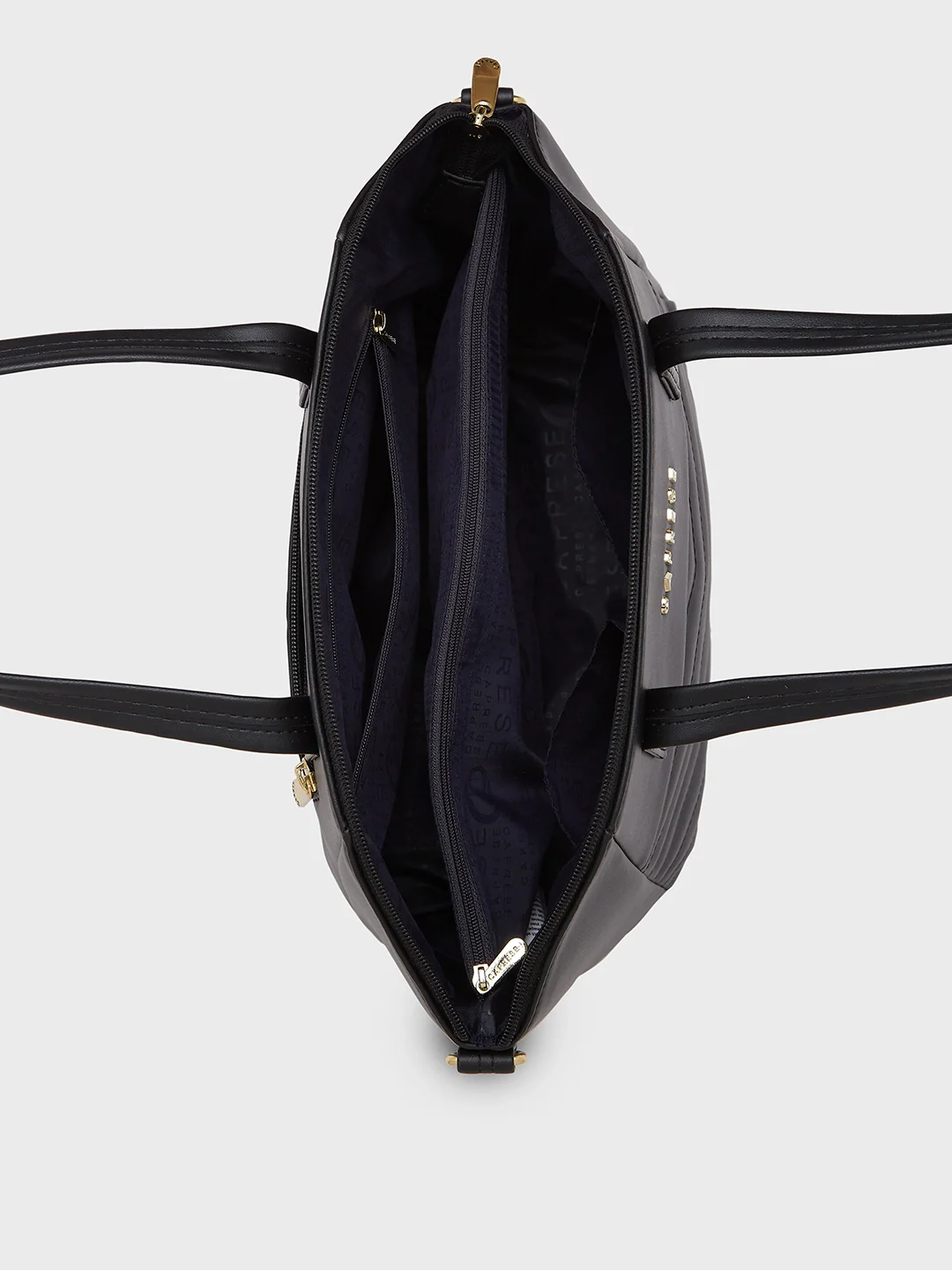 Caprese Lucya Medium Black Satchel Bag - Image 6