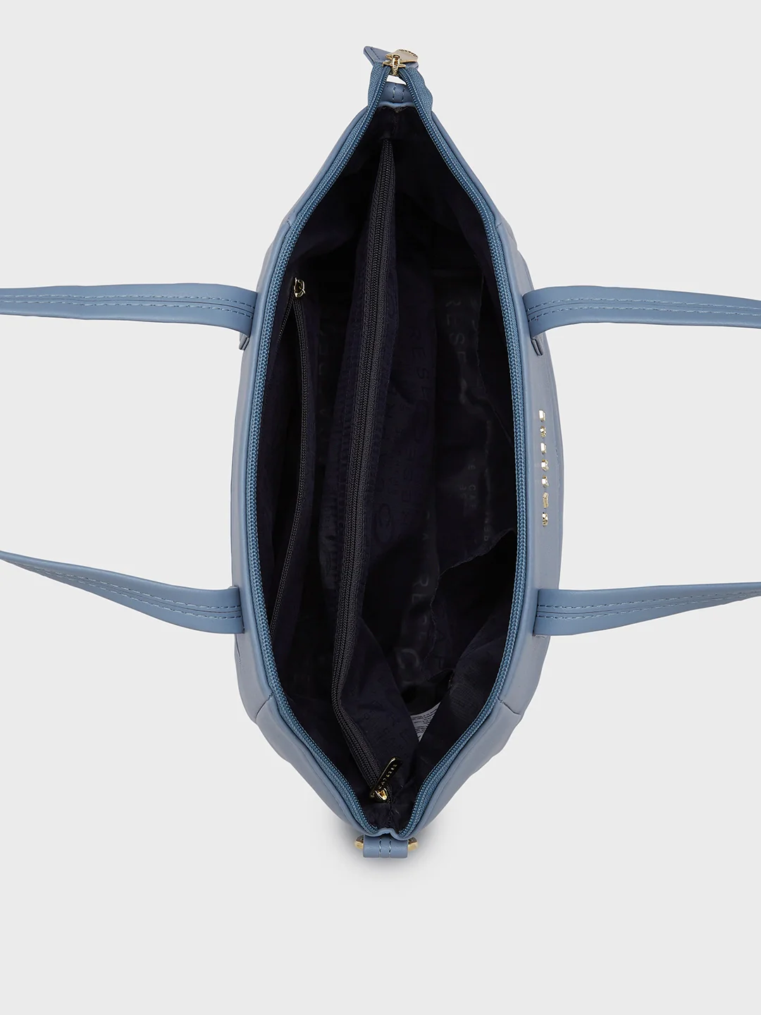Caprese Lucya Medium Blue Satchel Bag - Image 6