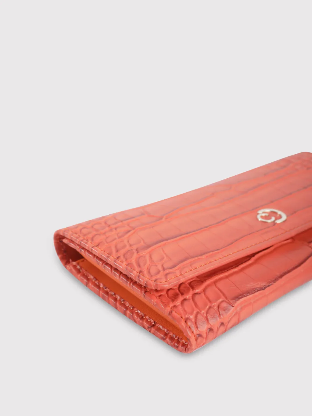 Caprese Luna Medium Orange Flap Wallet - Image 6