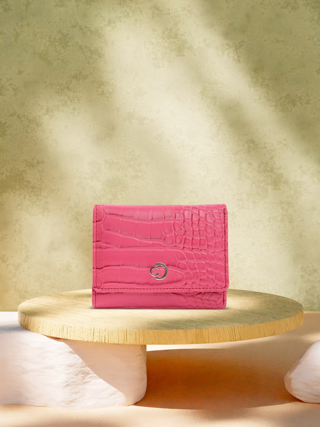 Caprese Luna Small Fuchsia Trifold Wallet - Image 2