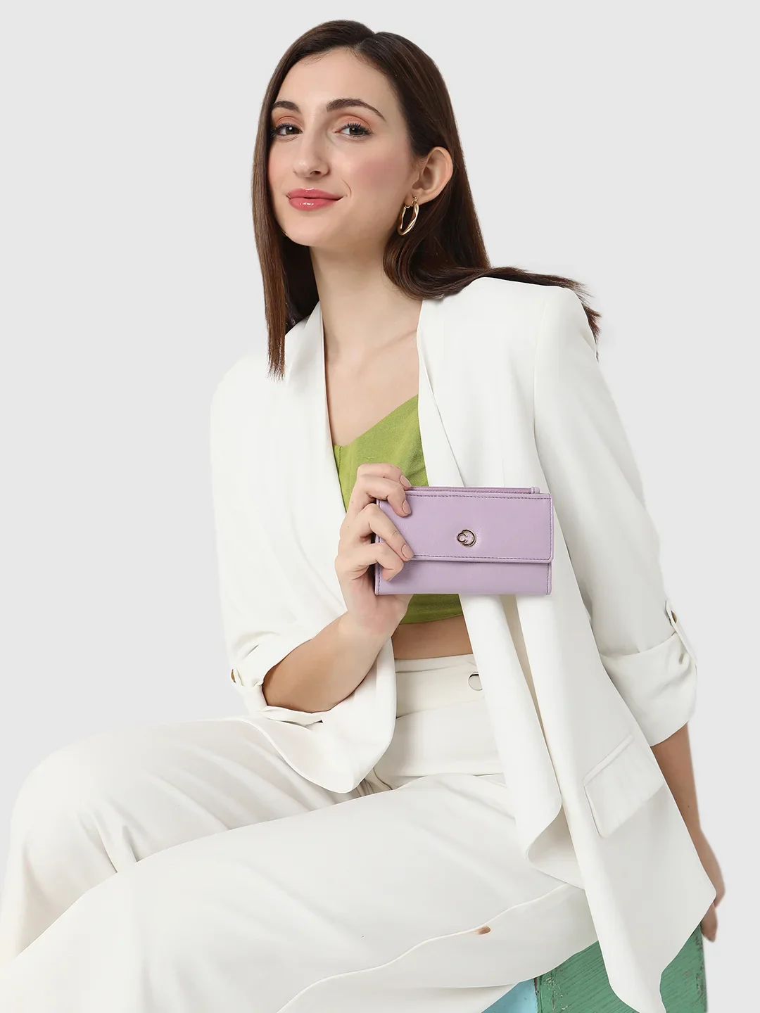 Caprese Luzie Small Lilac Wallet - Image 12