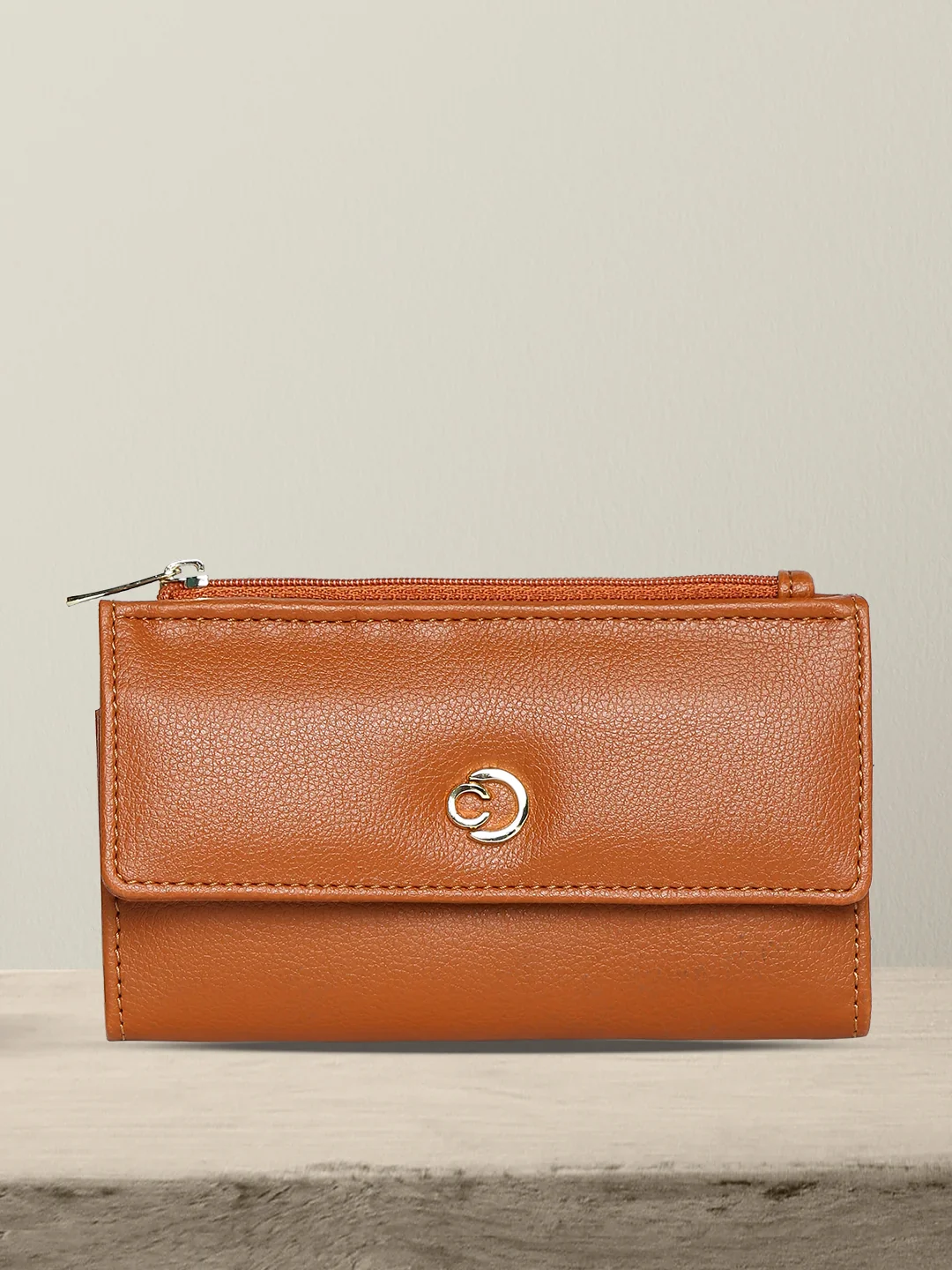 Caprese Luzie Small Tan Wallet - Image 13