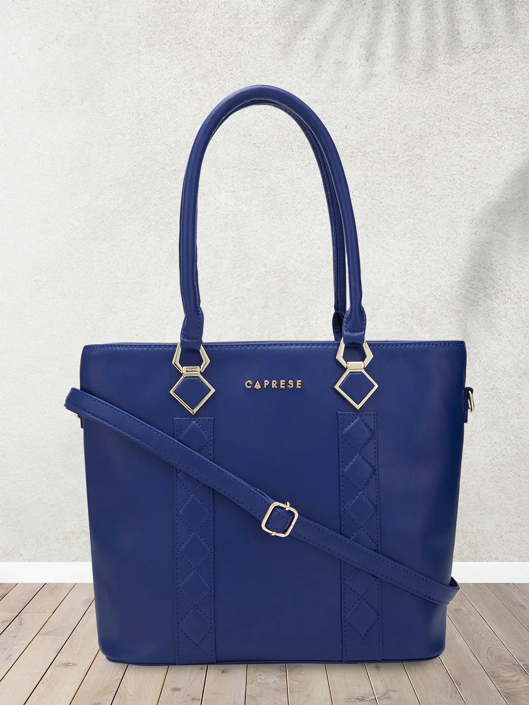 Caprese Lydia Large Blue Tote Bag