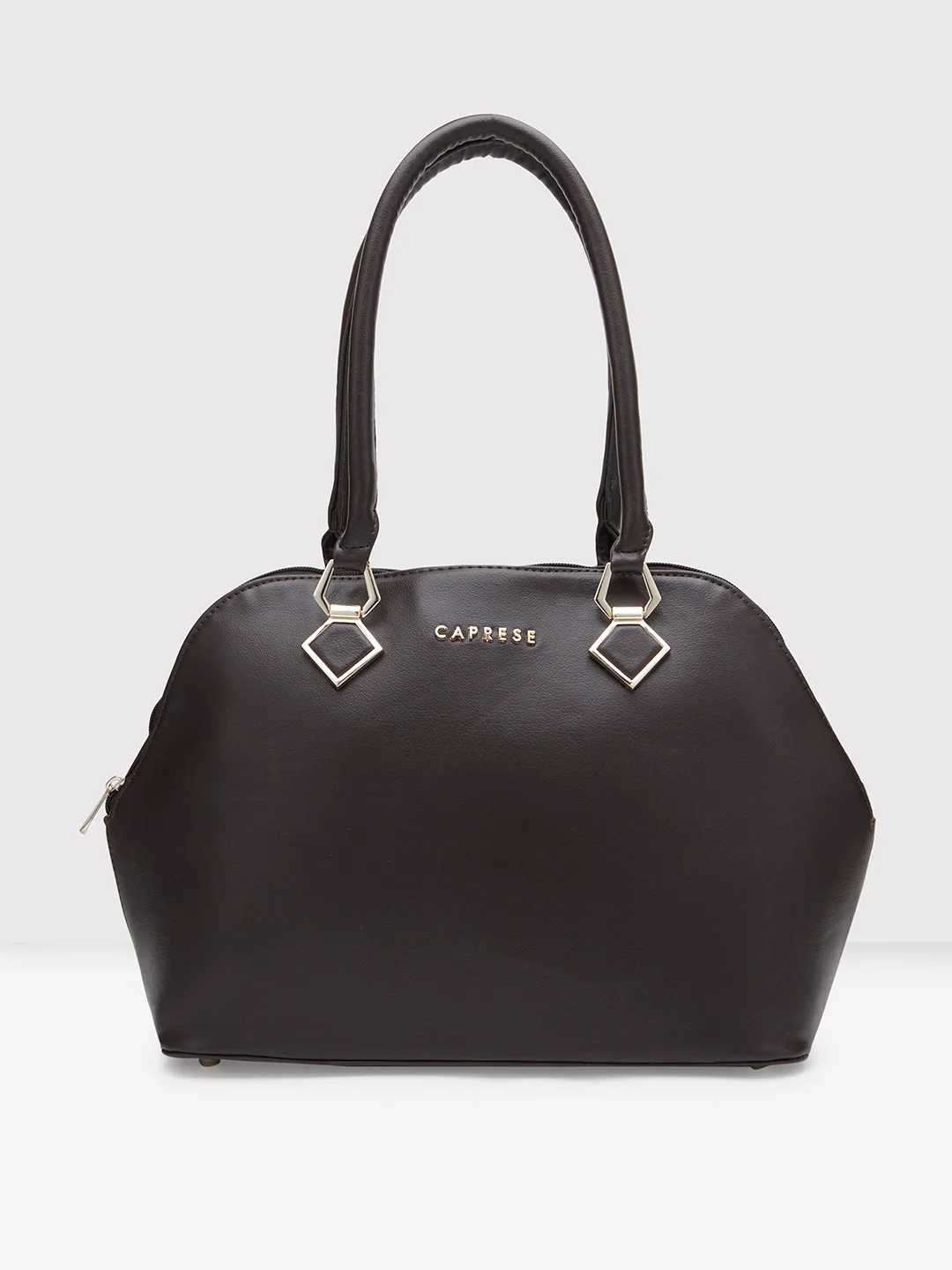 Caprese Lydia Large Dark Oak Satchel Bag