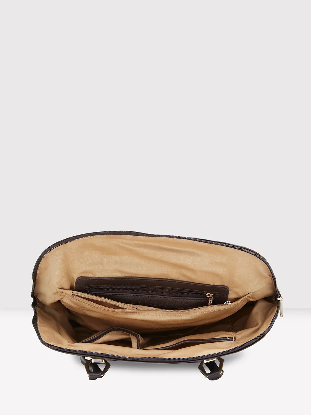 Caprese Lydia Large Dark Oak Satchel Bag - Image 8