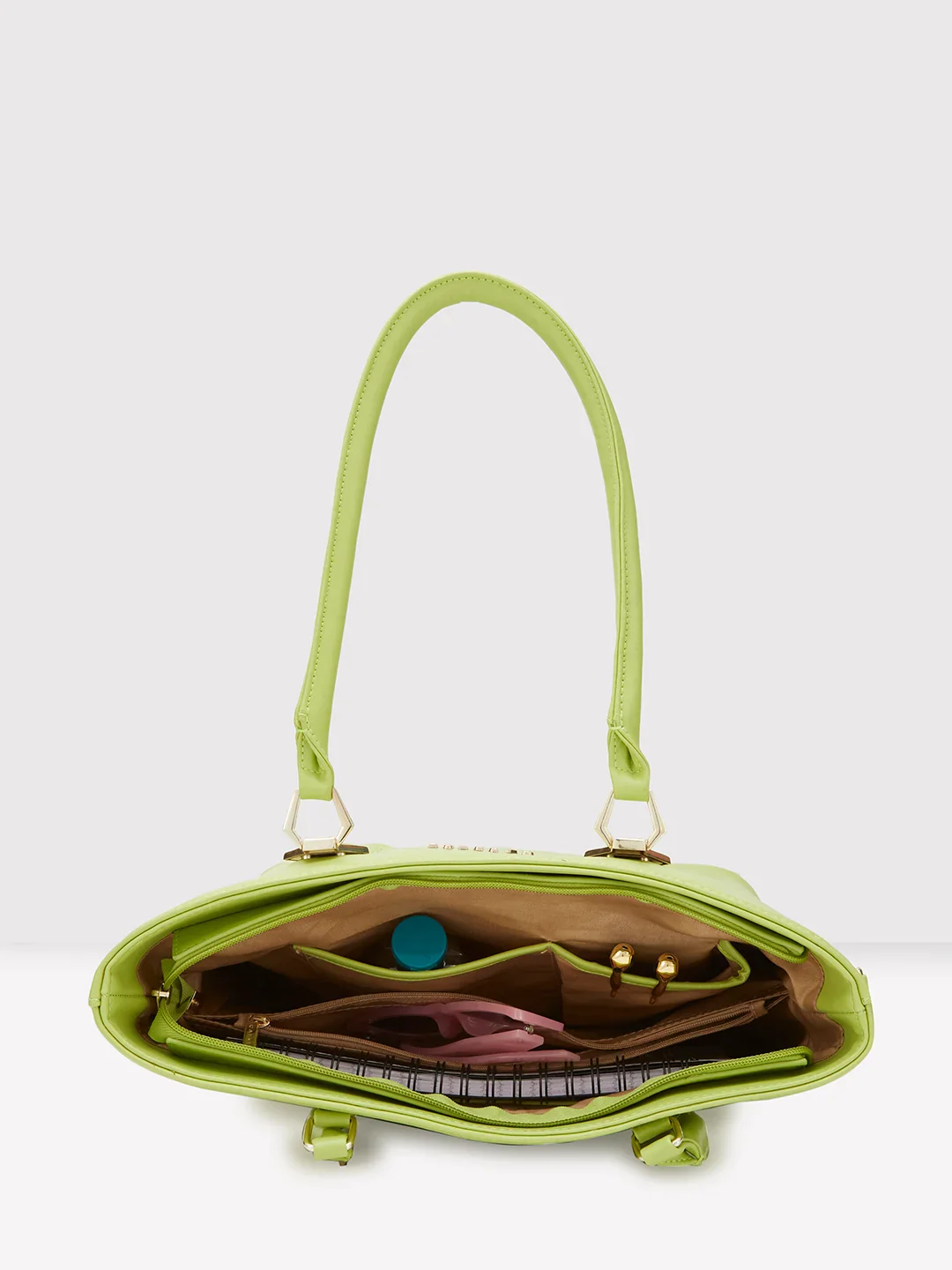 Caprese Lydia Large Lime Tote Bag - Image 10