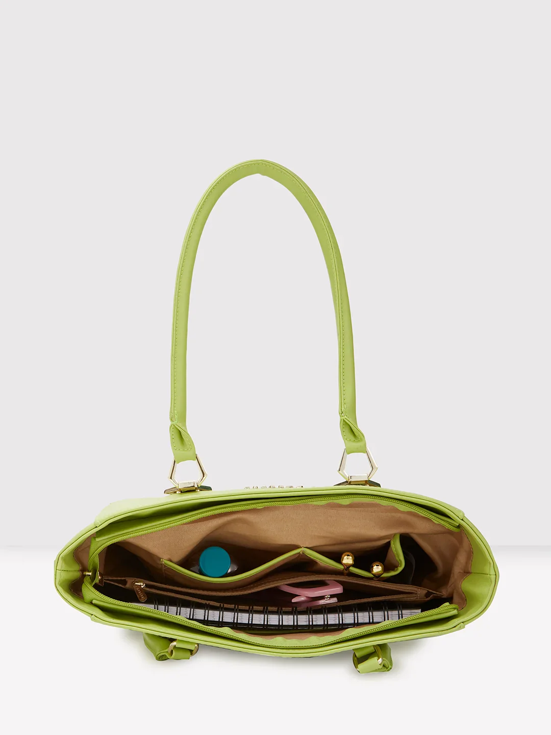 Caprese Lydia Medium Lime Tote Bag - Image 9