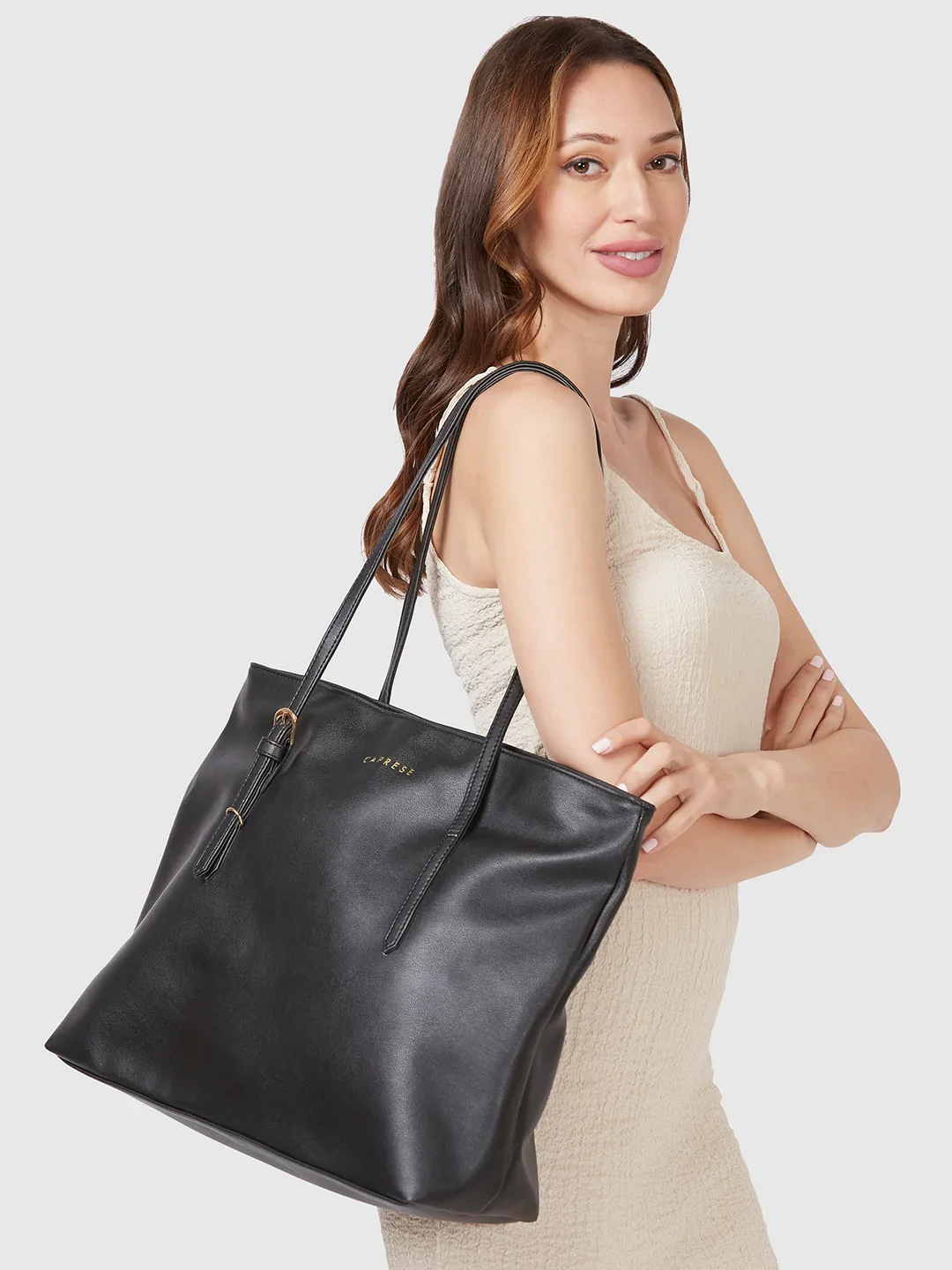 Caprese Lyla Large Black Tote Bag - Image 8