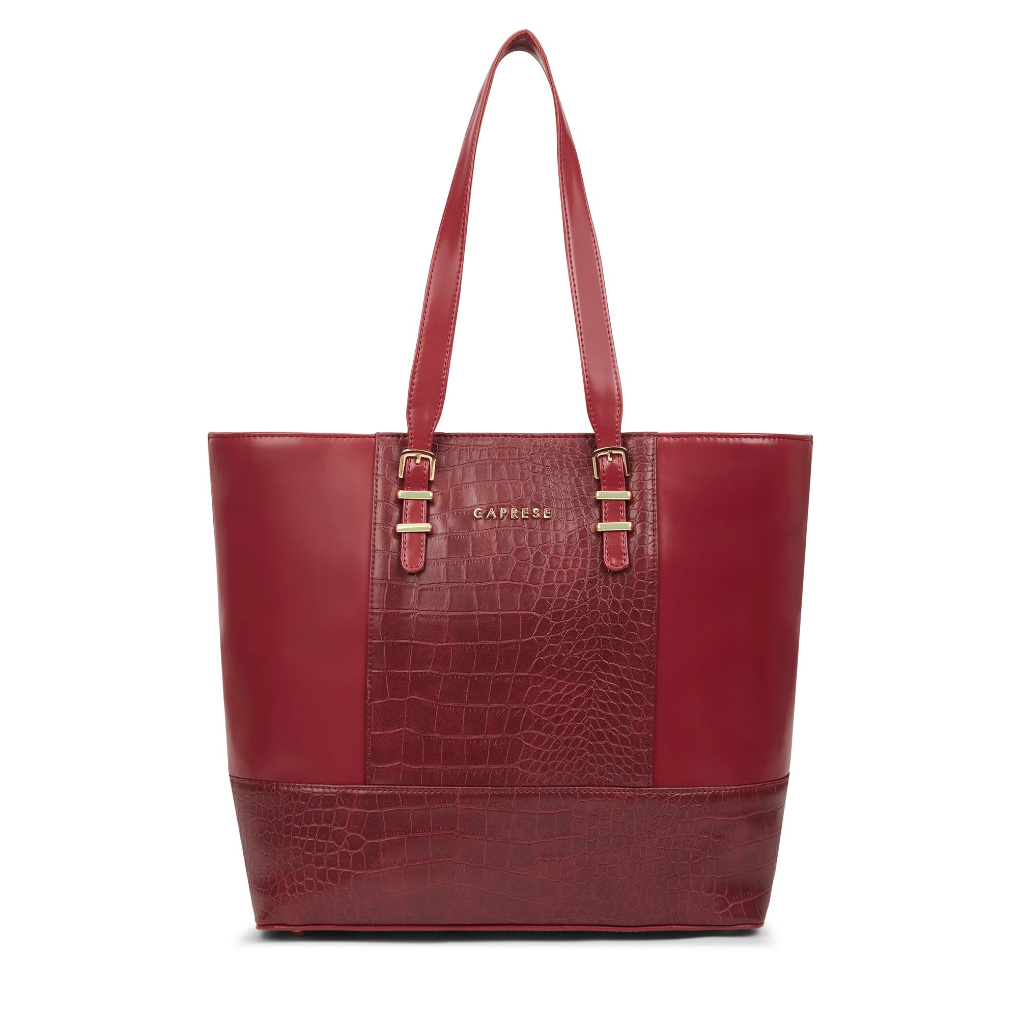 Caprese  Macie Large Cherry Lacquer Tote Bag