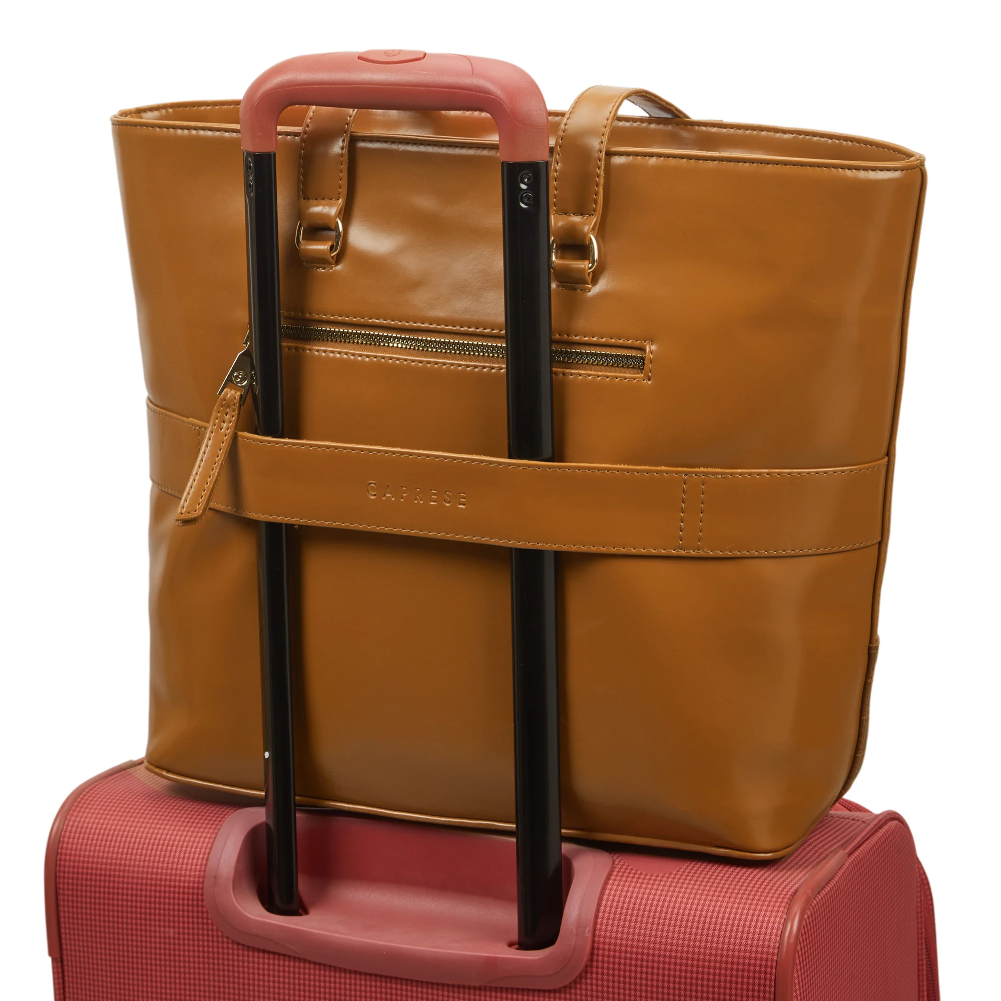 Caprese Macie Large Tan Tote Bag - Image 11