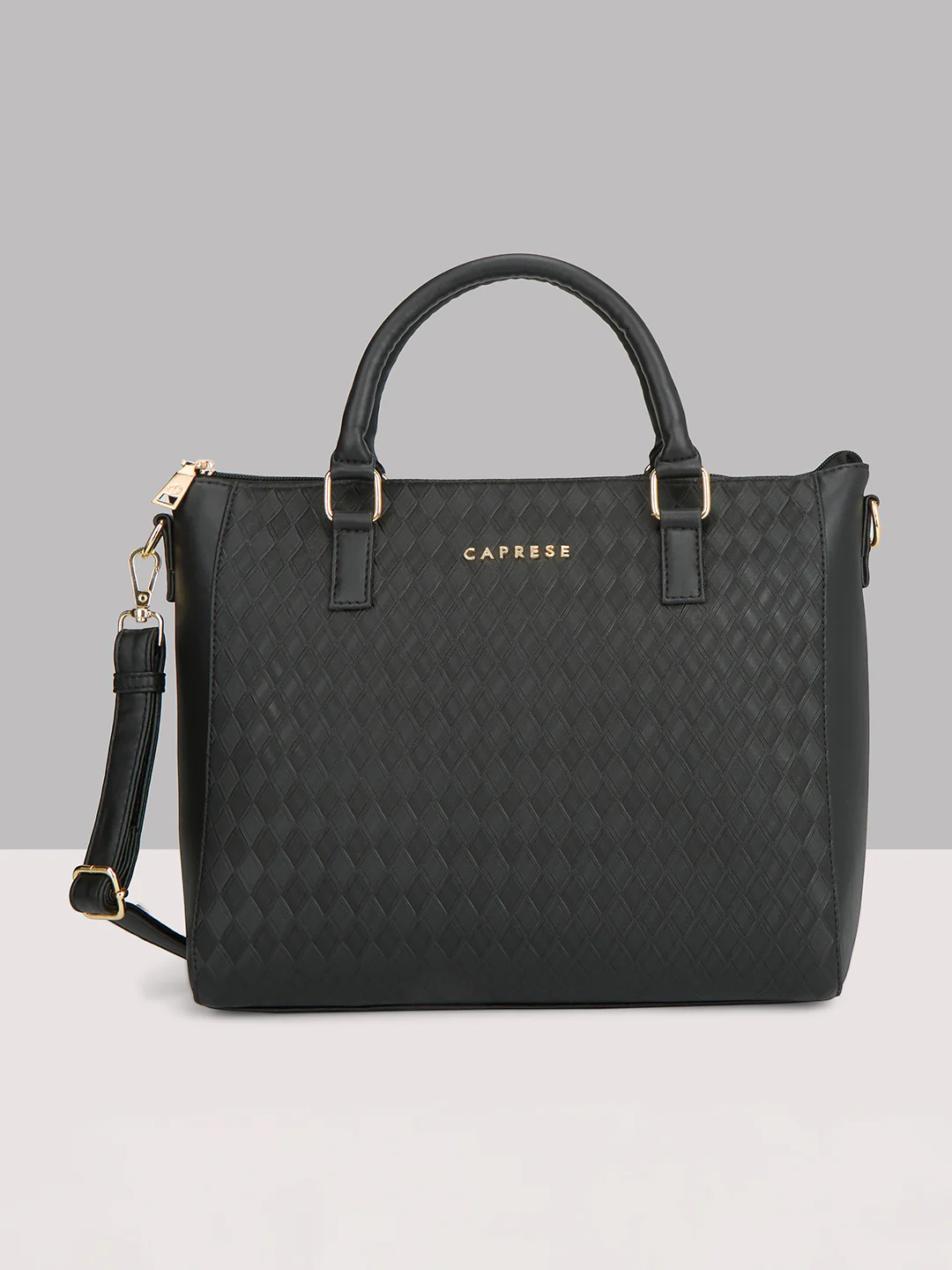 Caprese Maddy Medium Black Tote Bag - Image 4