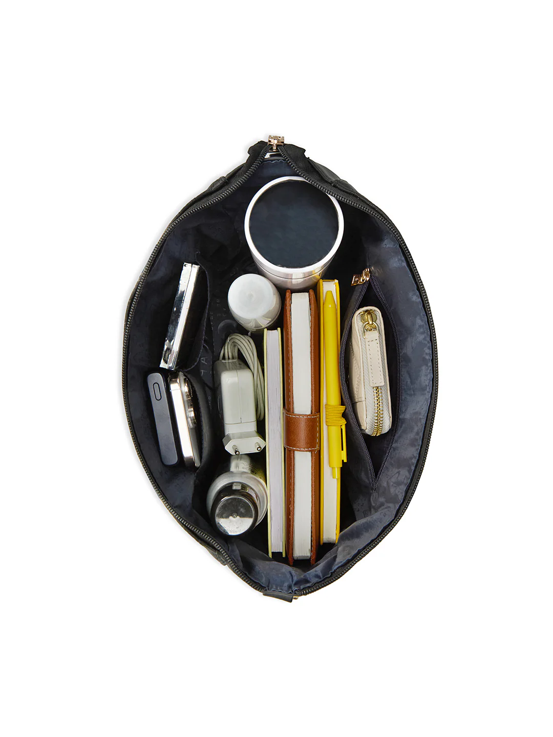 Caprese Maddy Medium Black Tote Bag - Image 8