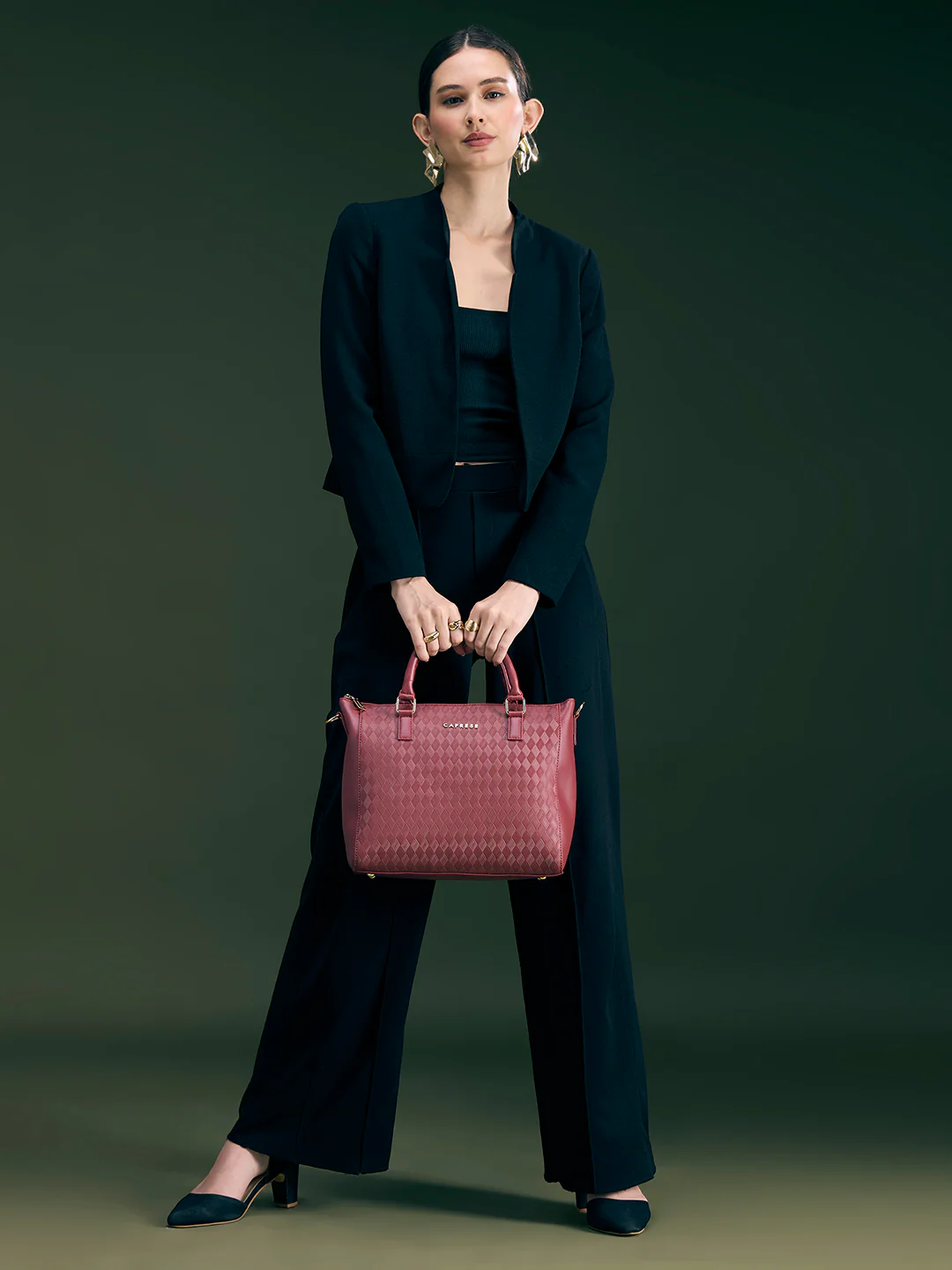 Caprese Maddy Medium Mocha Mousse Tote Bag - Image 13