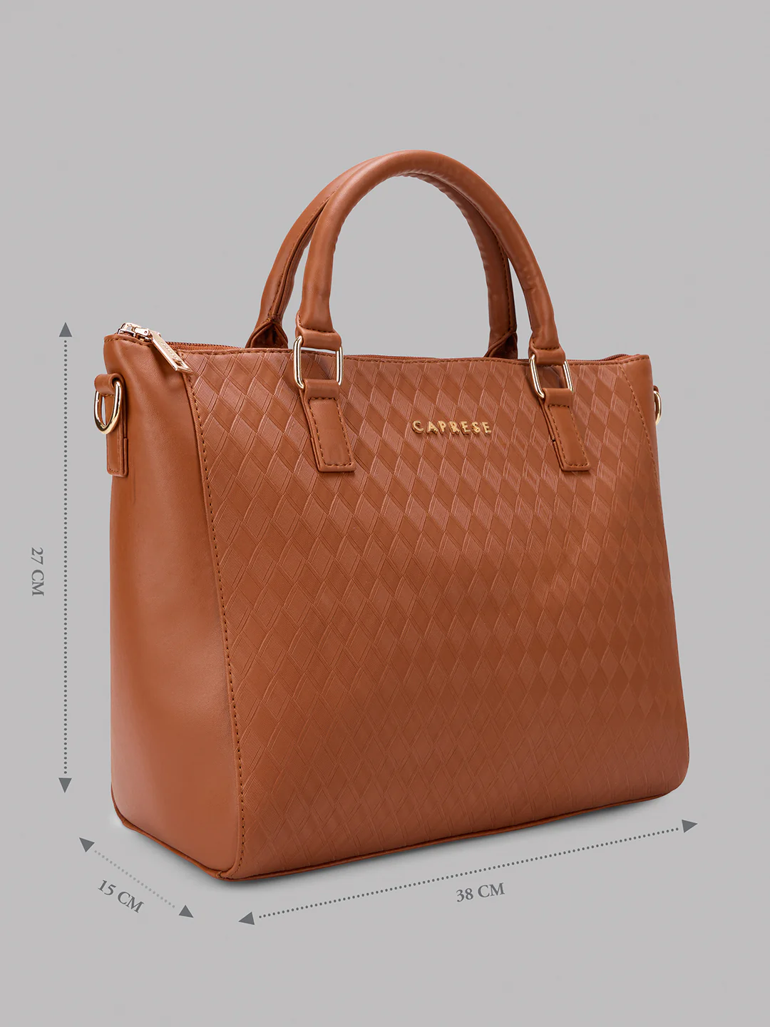 Caprese Maddy Medium Tan Tote Bag - Image 13
